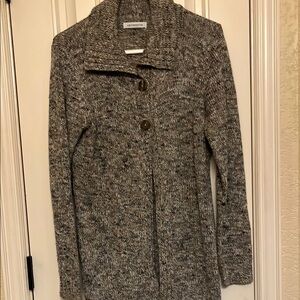 Liz Claiborne Gray Knit Cardigan